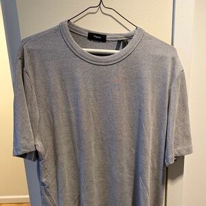Theory Heather Gray Short Sleeve Tee